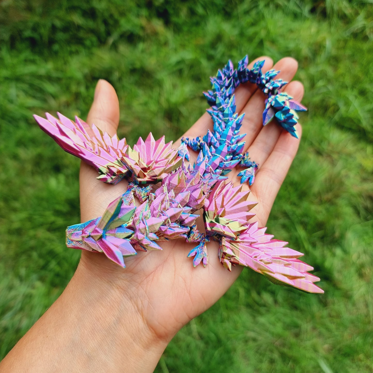 Small - Crystal Wing Dragons - 3D Printed Articulated Fantasy Creatures