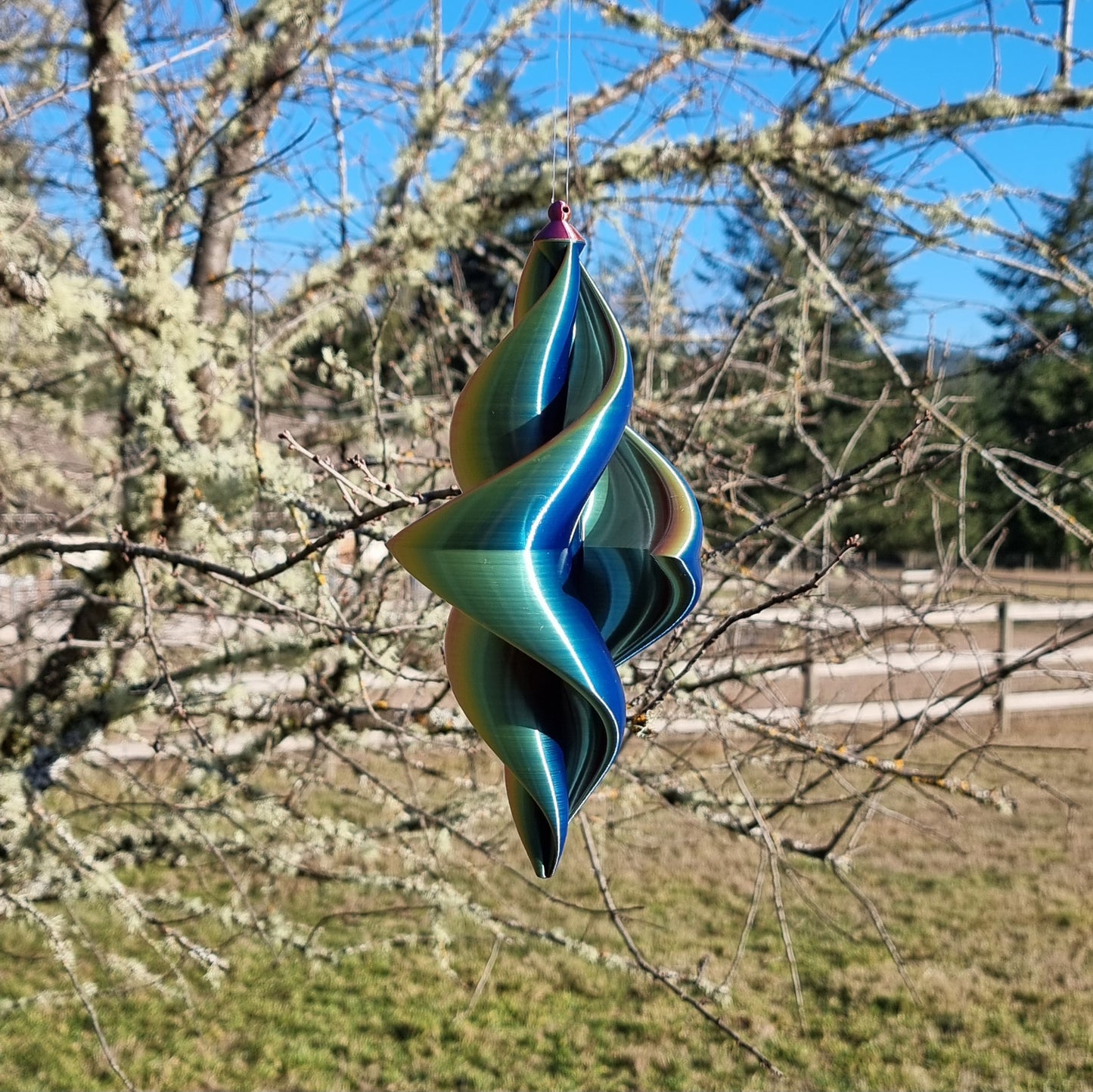 Duality Spinner - Medium - Garden Ornament - Kinetic Wind Decor - Unique Gift - Bright & Colorful