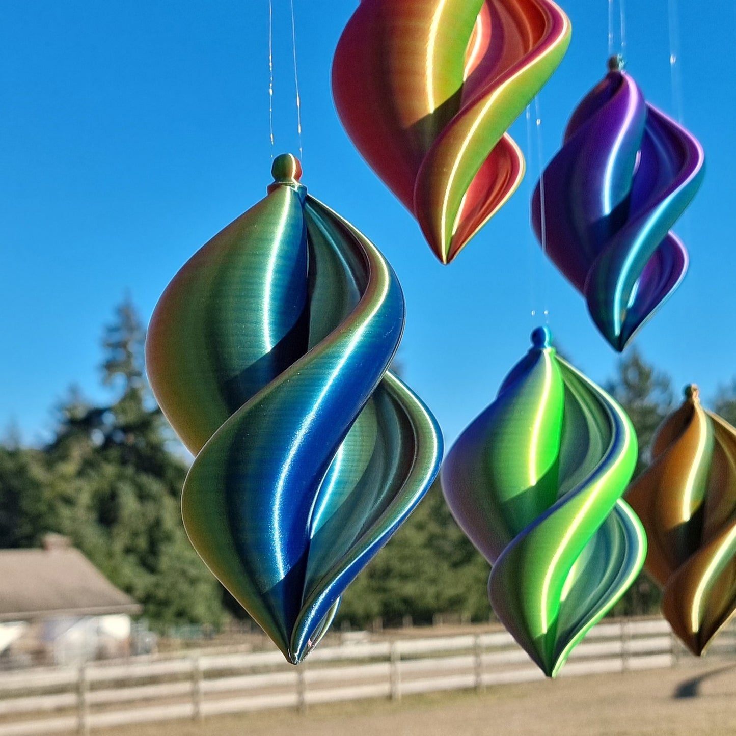 Sea Shell Spinner - Small - Wind Art - Garden Decoration - Ocean Gift - Unique - 3D Printed