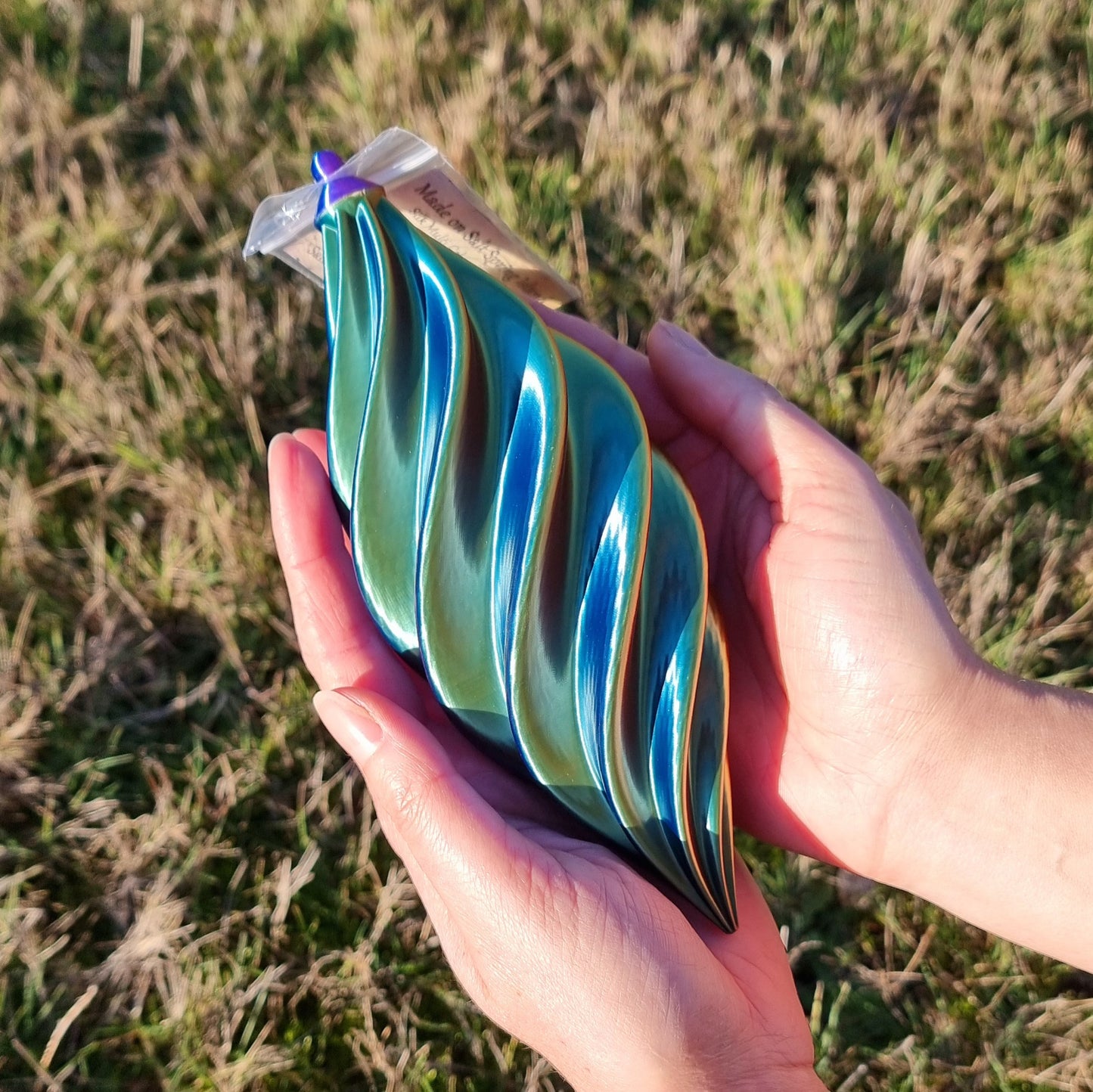 Wavelet Spinner - Small - Garden Ornament - Kinetic Wind Decor - Unique Gift - Bright & Colorful