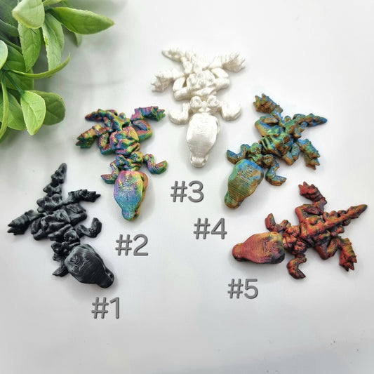 T-Rex Baby - 3D Printed - Articulated Multi Colored Fidget Toy - Sensory Gifts