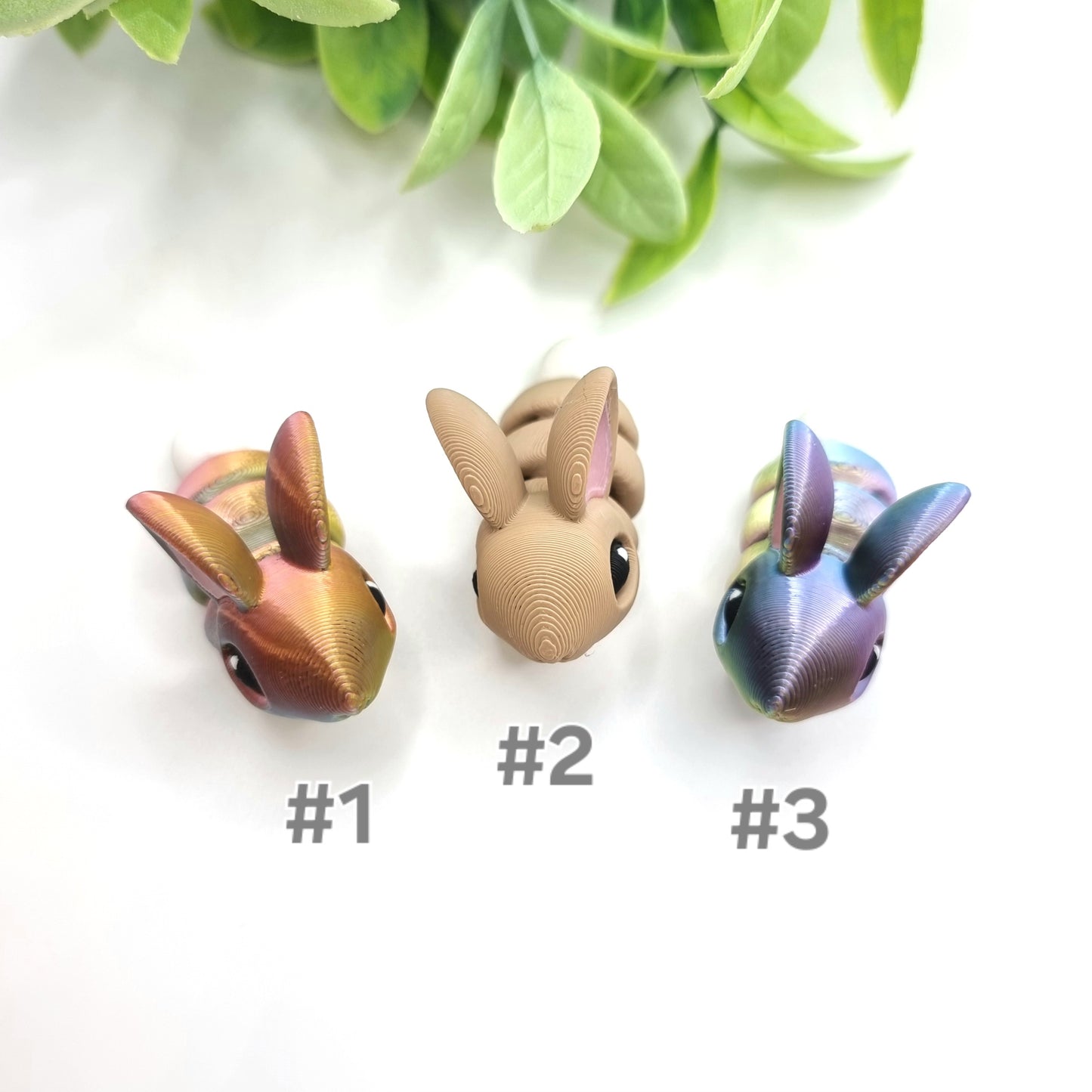 Bunny Mini - 3D Printed - Articulated Multi Colored Fidget Toy - Sensory Gifts - Adorable