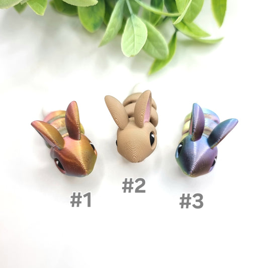 Bunny Mini - 3D Printed - Articulated Multi Colored Fidget Toy - Sensory Gifts - Adorable