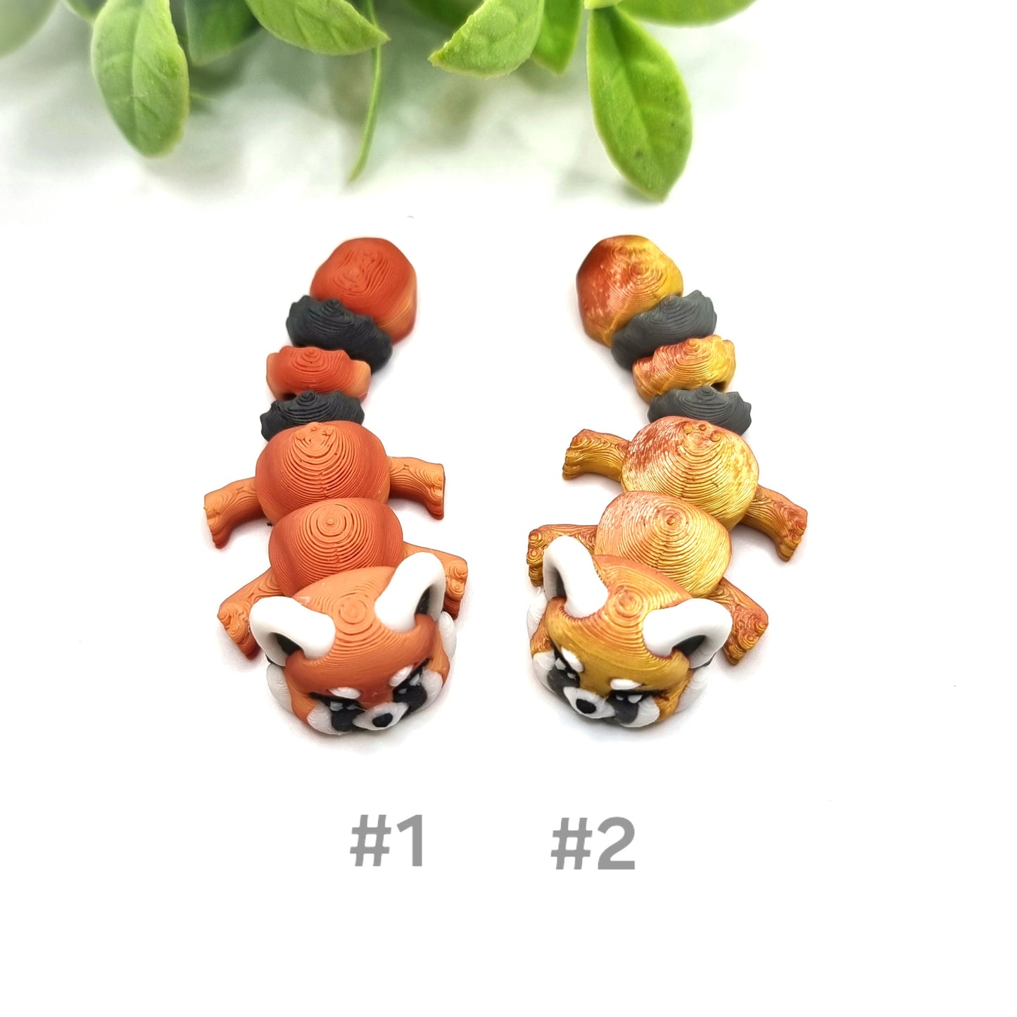 Red Panda Mini - 3D Printed - Articulated Multi Colored Fidget Toy - Sensory Gifts
