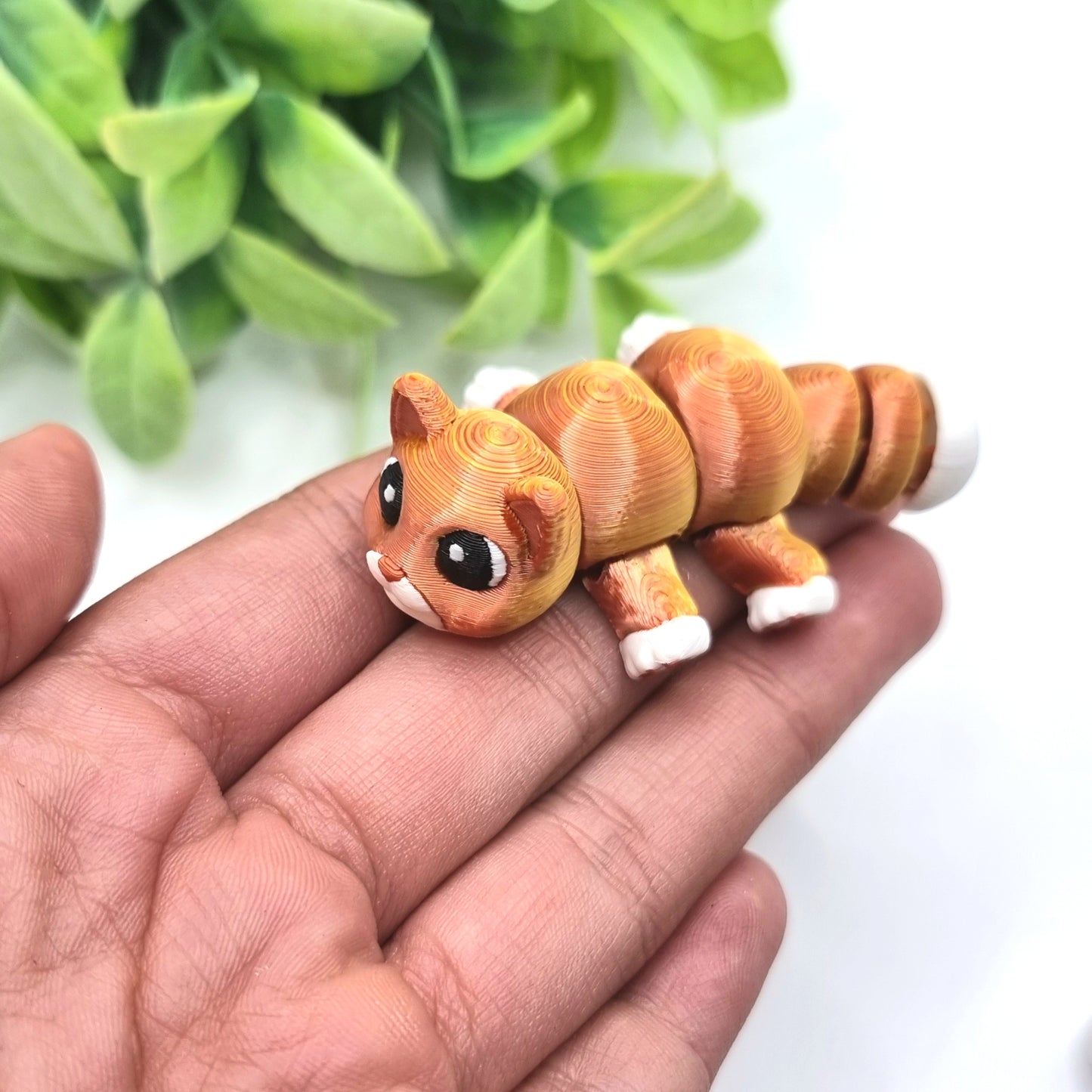 Cat Mini - 3D Printed - Articulated Multi Colored Fidget Toy - Sensory Gifts - Pets