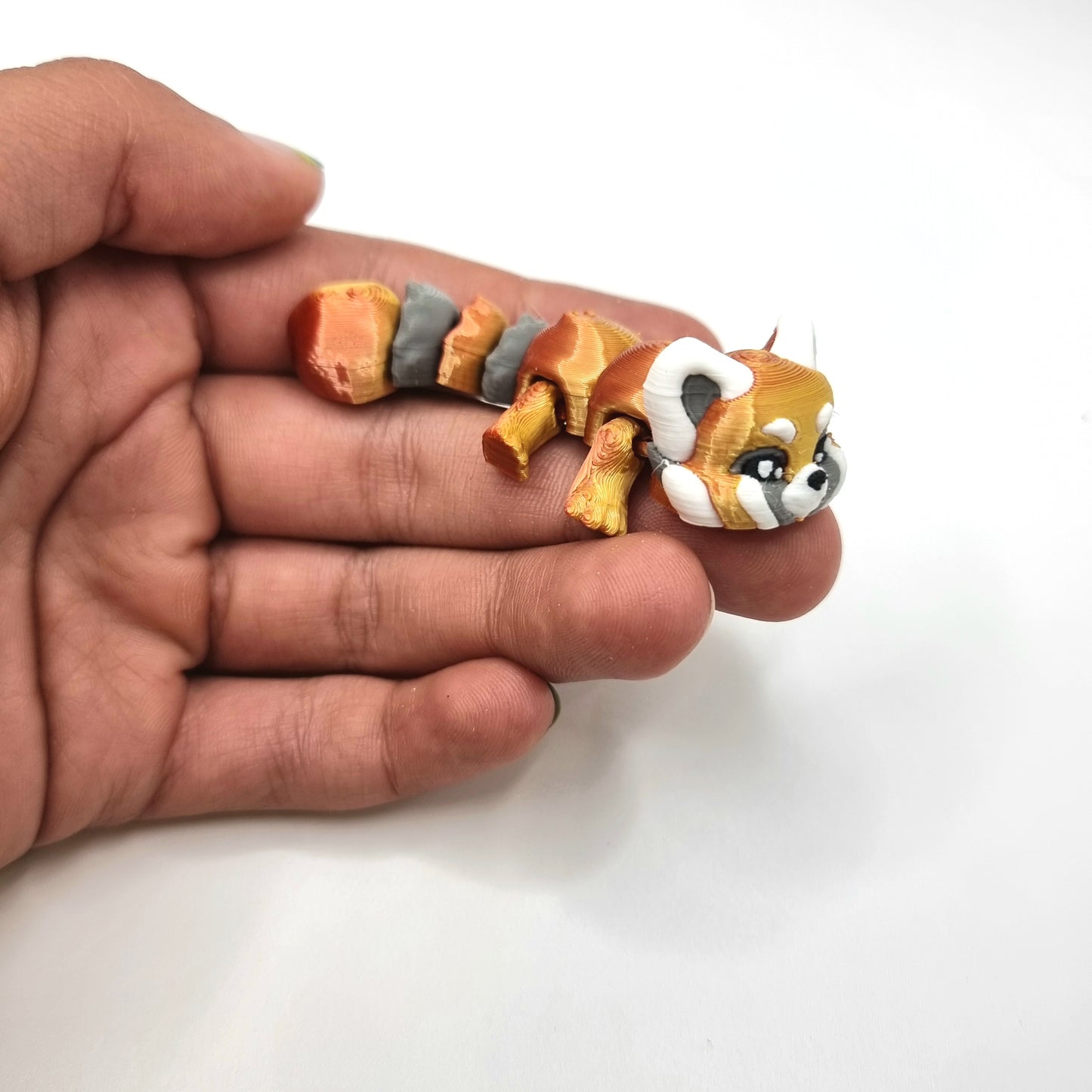 Red Panda Mini - 3D Printed - Articulated Multi Colored Fidget Toy - Sensory Gifts