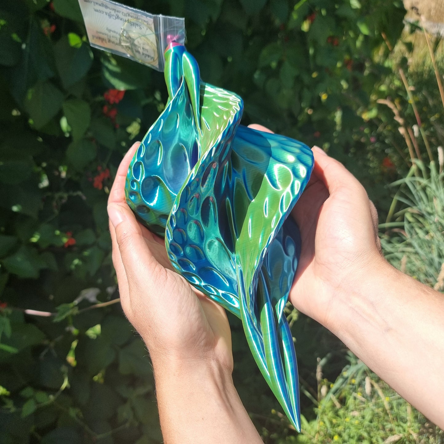 Coral Spinner - Medium - Garden Decor - Wind Art - Unique Gift - Bright & Colorful