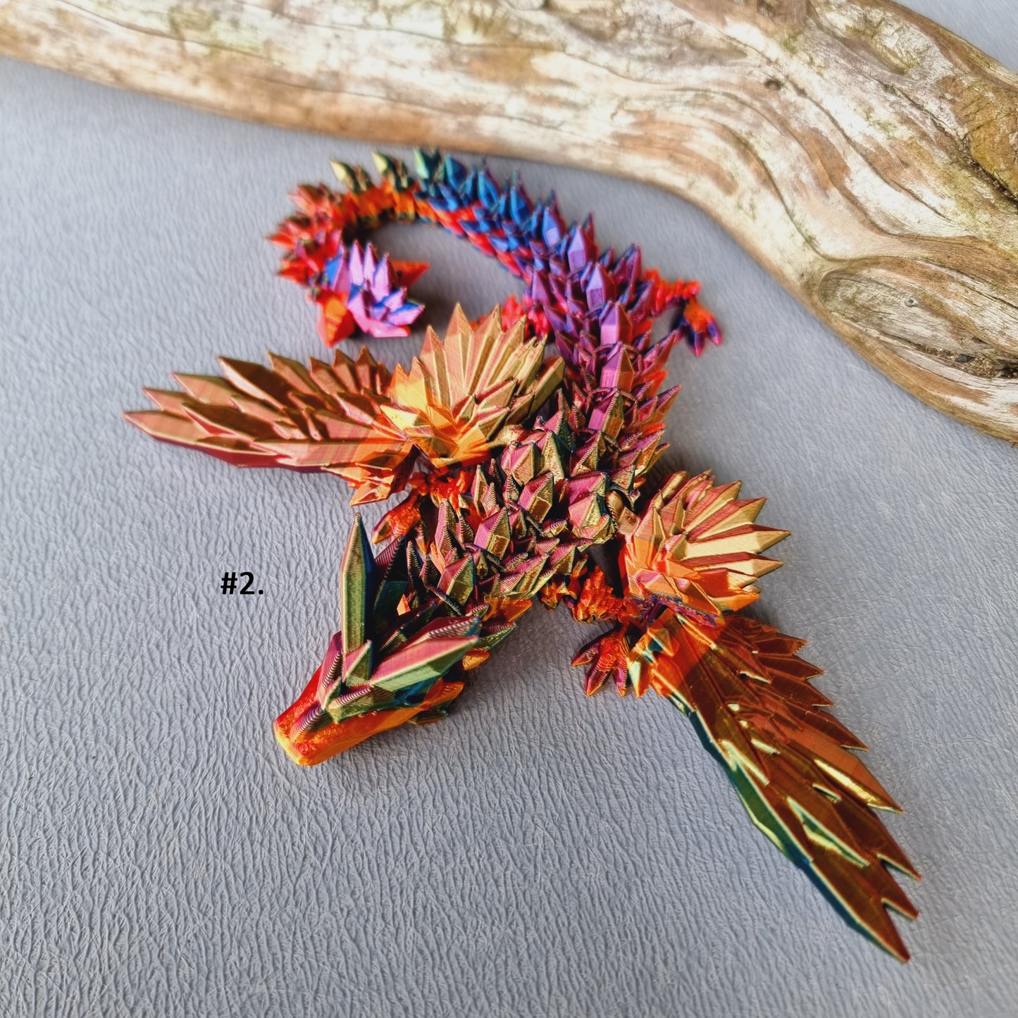 Small - Crystal Wing Dragons - 3D Printed Articulated Fantasy Creatures