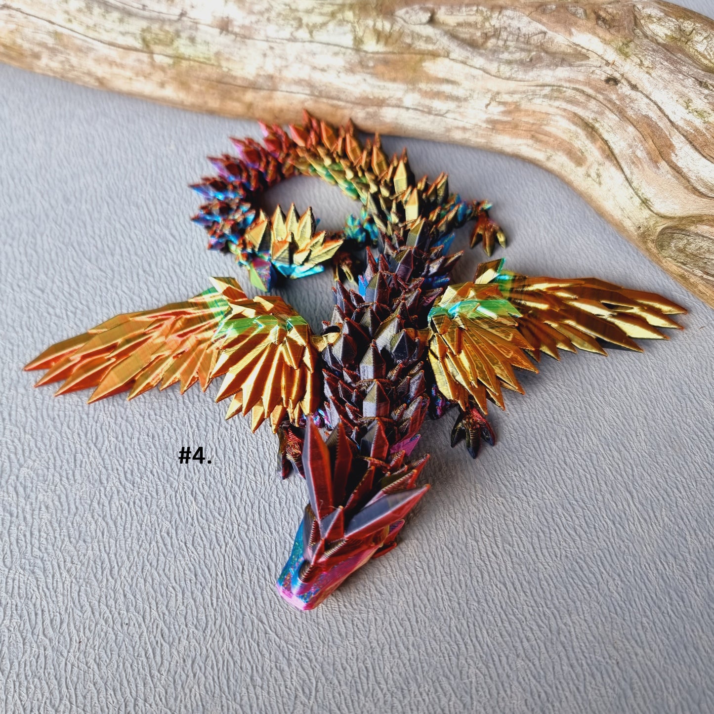 Small - Crystal Wing Dragons - 3D Printed Articulated Fantasy Creatures