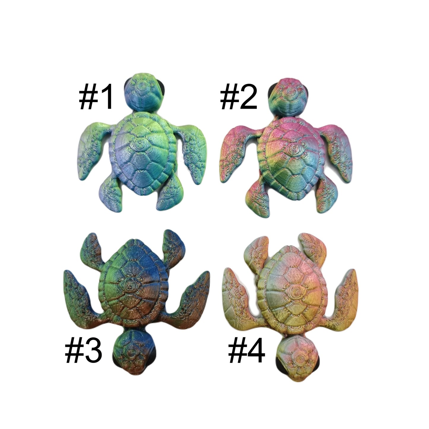 Turtles Small - Cute Articulated Gift - Eco Friendly Kids Toy