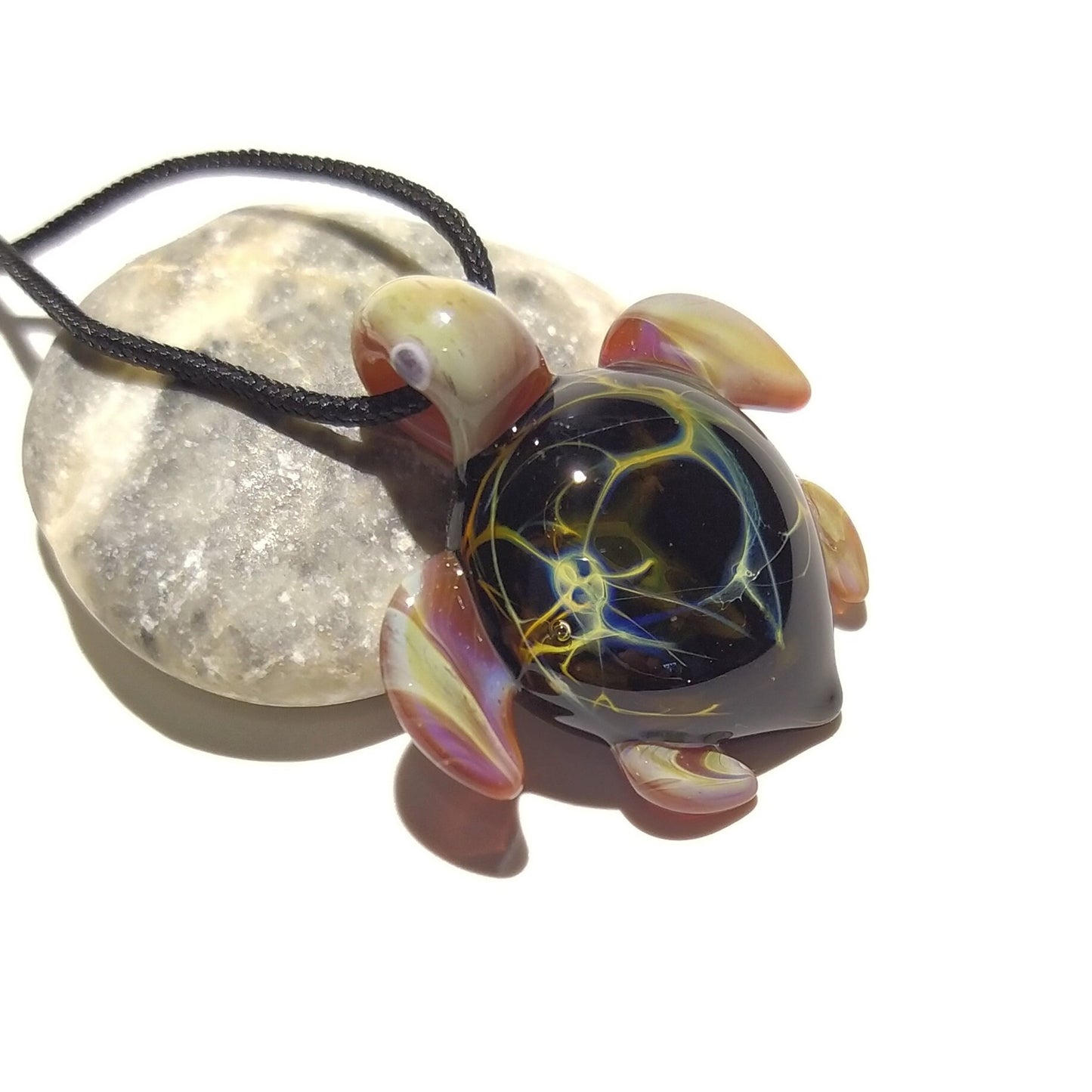 Miniature Turtle - Sea Turtle - Heady Glass - Handmade - Turtle Jewelry - Turtle Jewelry Gift - Beach Jewelry - Boro Focal Bead - Heady!