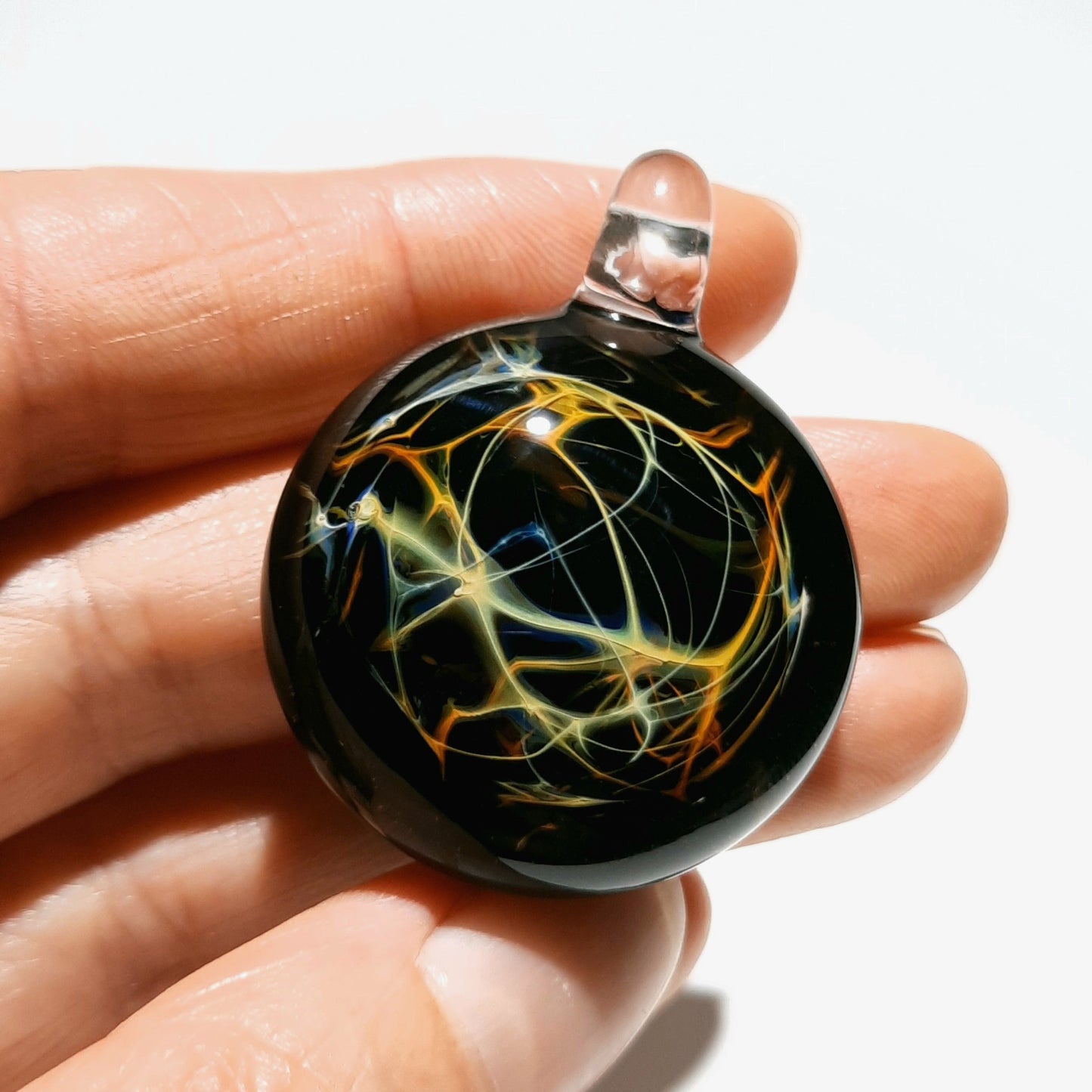 Heady Earth Necklace - Boro - Blown Glass Pendant - Lampwork - Glass Jewelry - Free Shipping - Universe - Heady Glass - Ready to ship!!
