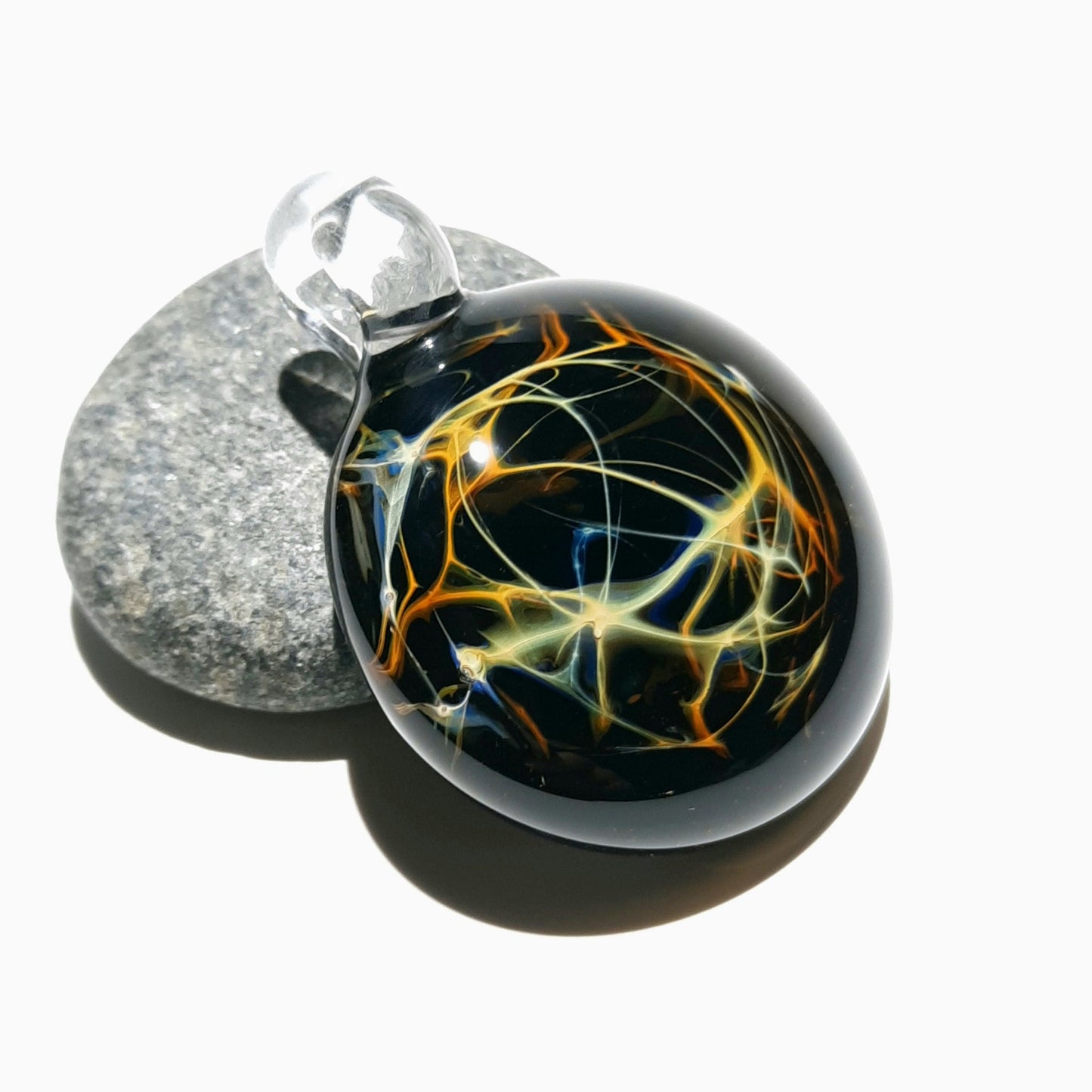 Heady Earth Necklace - Boro - Blown Glass Pendant - Lampwork - Glass Jewelry - Free Shipping - Universe - Heady Glass - Ready to ship!!