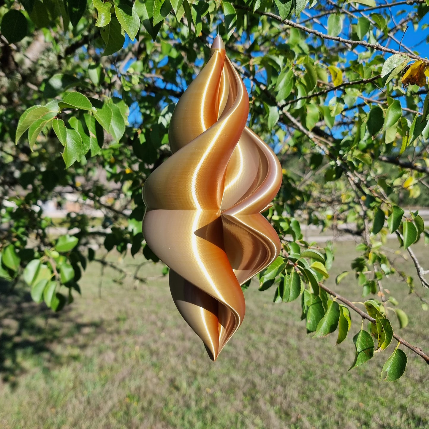Medium - Duality Wind Spinner - Copper Gold Silver