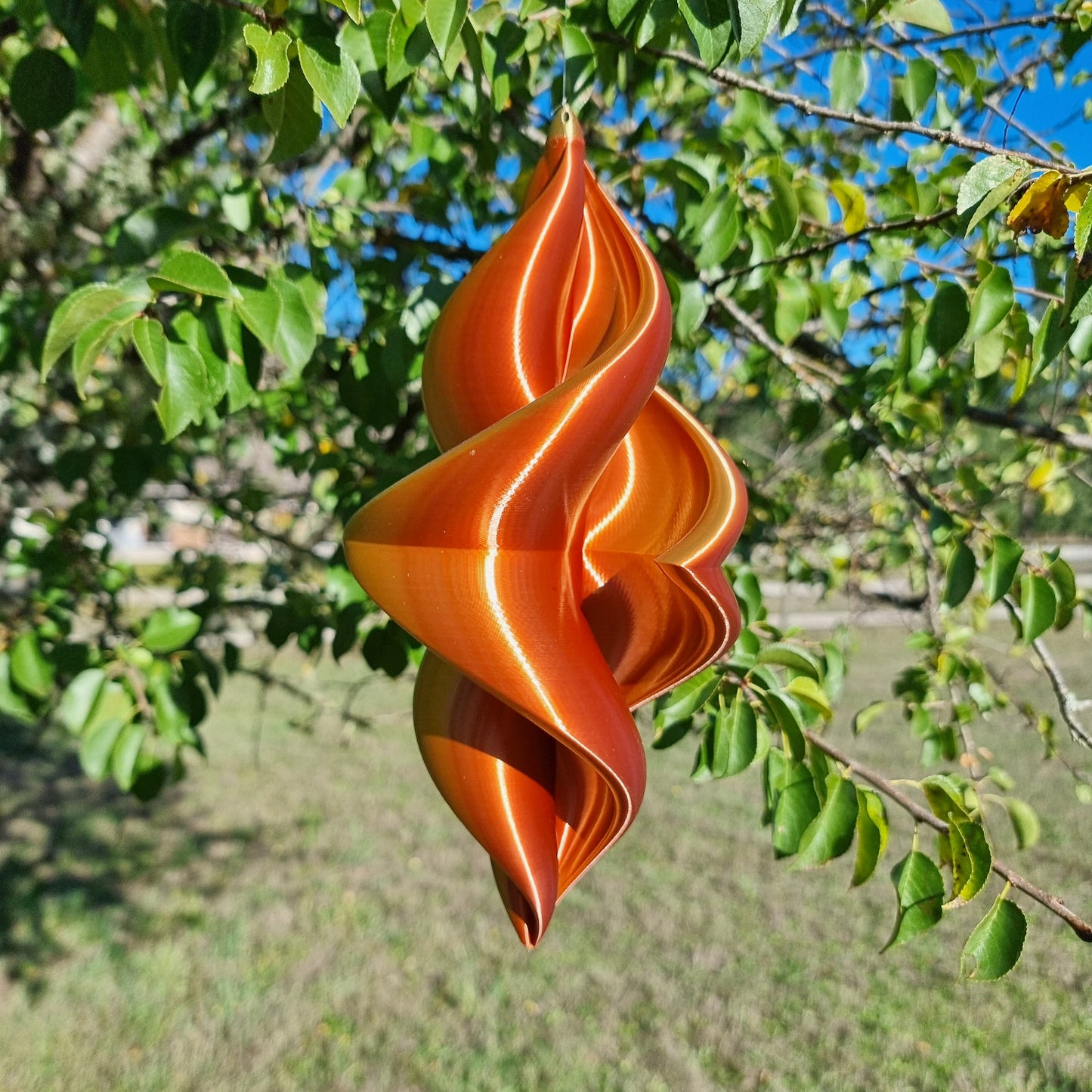 Medium - Duality Wind Spinner - Copper Gold Silver