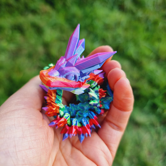 Small - Crystal Dragons - 3D Printed Articulated Fantasy Toy