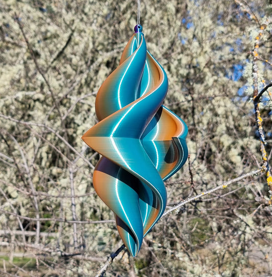 Duality Spinner - Medium - Garden Ornament - Kinetic Wind Decor - Unique Gift - Bright & Colorful
