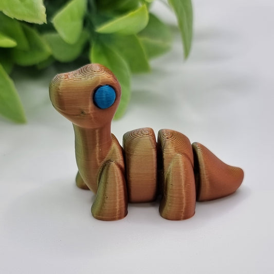 Dino Minis - 3D Printed - Articulated Multi Colored Fidget Dinosaur Toy - Kids Gifts
