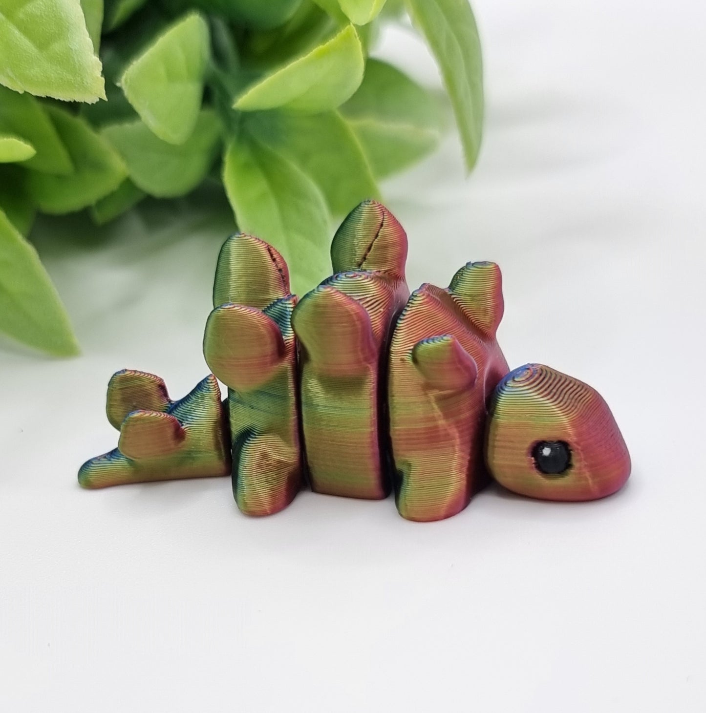 Dino Minis - 3D Printed - Articulated Multi Colored Fidget Dinosaur Toy - Kids Gifts
