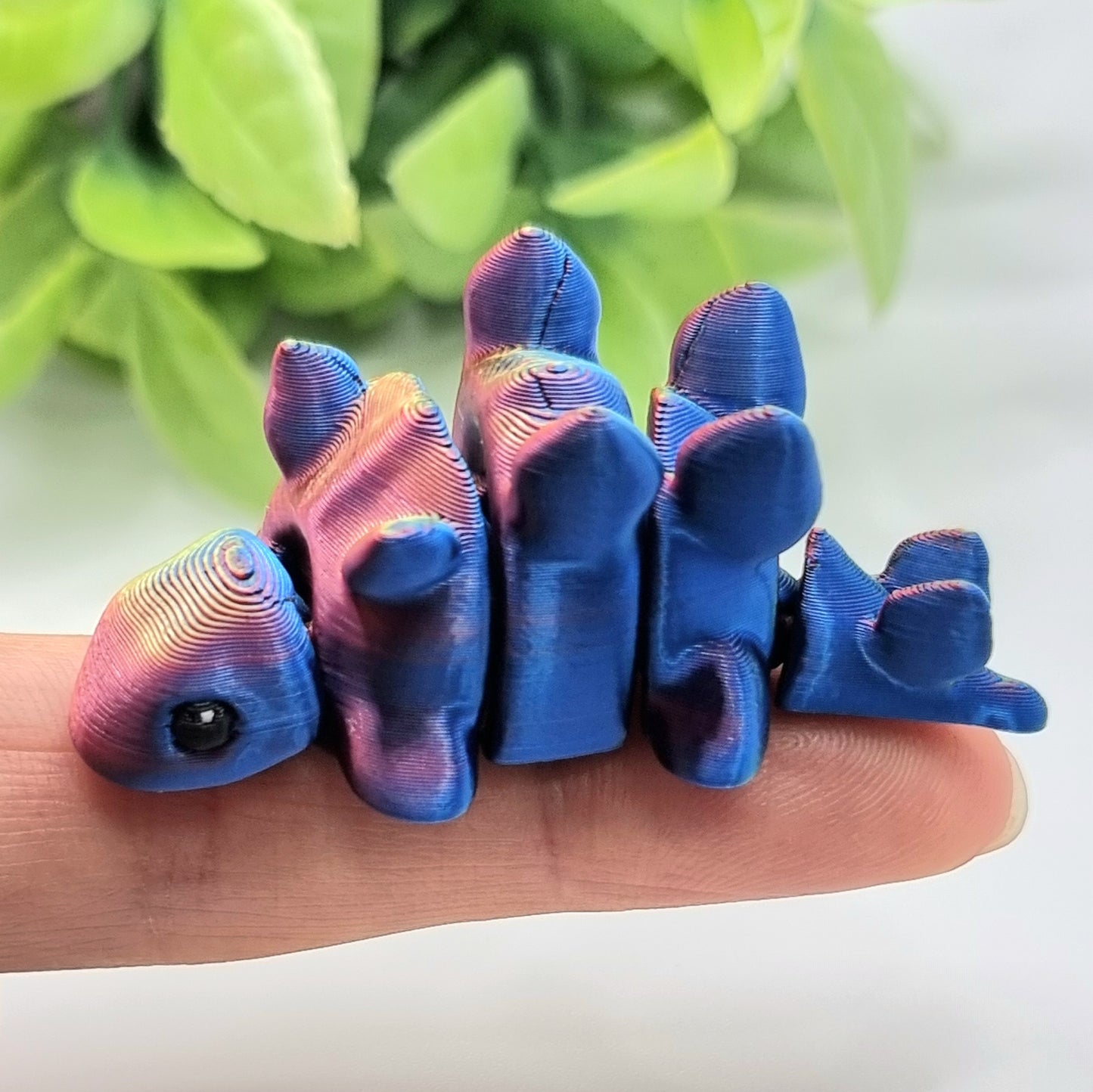 Dino Minis - 3D Printed - Articulated Multi Colored Fidget Dinosaur Toy - Kids Gifts