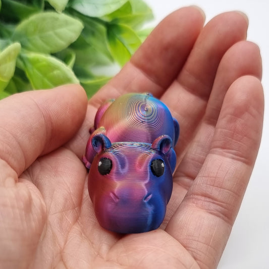 Hipos Mini - 3D Printed - Articulated Multi Colored Fidget Nature Toy