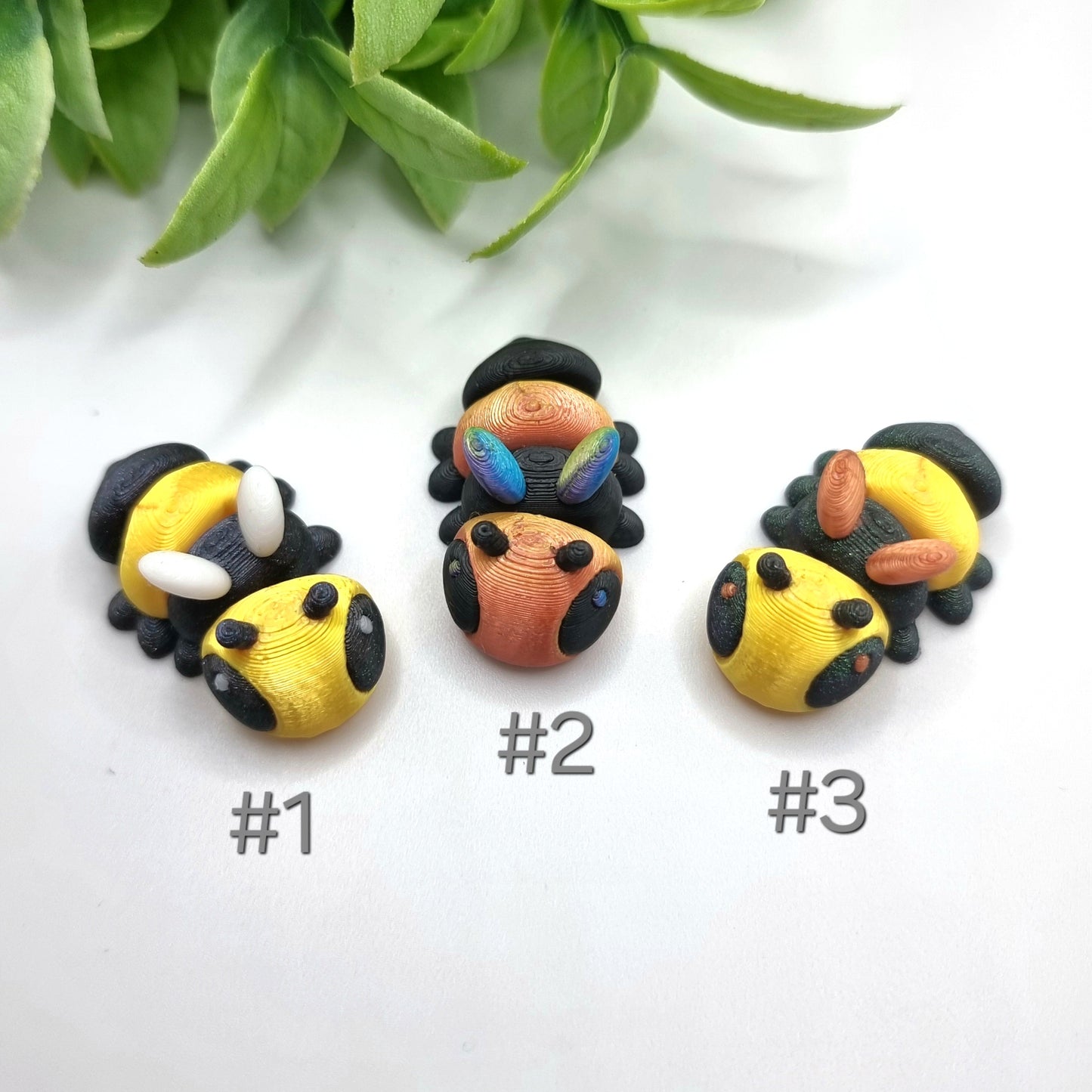 Bee Mini - 3D Printed - Articulated Colorful Fidget Toy - Sensory Gifts