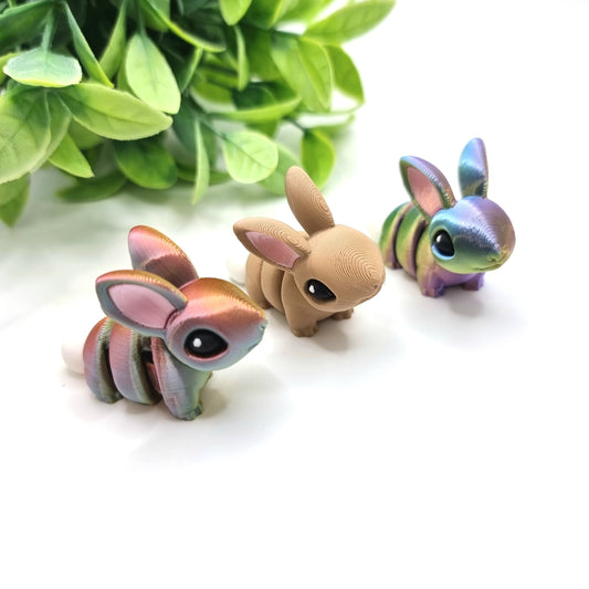 Bunny Mini - 3D Printed - Articulated Multi Colored Fidget Toy - Sensory Gifts - Adorable