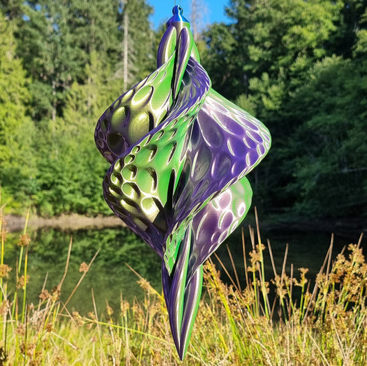 Coral Spinner - Jumbo - Garden Decor - Wind Art - Unique Gift - Bright & Colorful