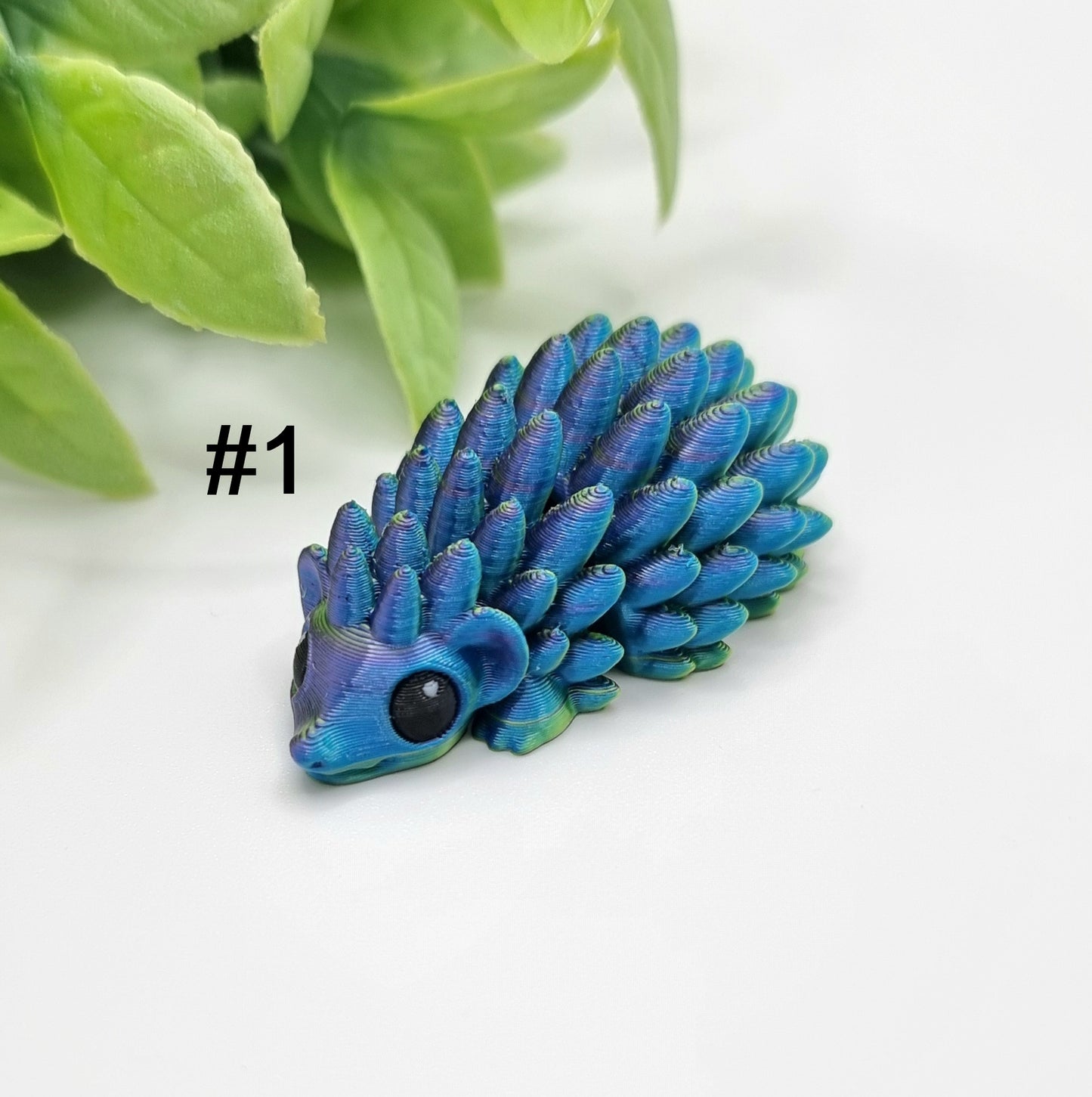 Hedgehog Mini - 3D Printed - Articulated Multi Colored Fidget Nature Toy