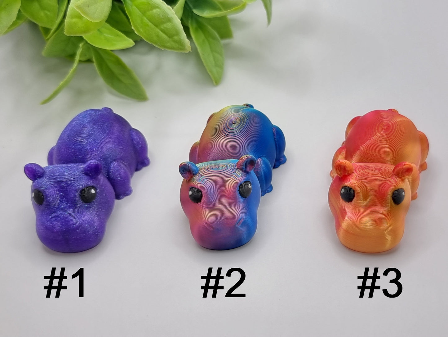 Hipos Mini - 3D Printed - Articulated Multi Colored Fidget Nature Toy