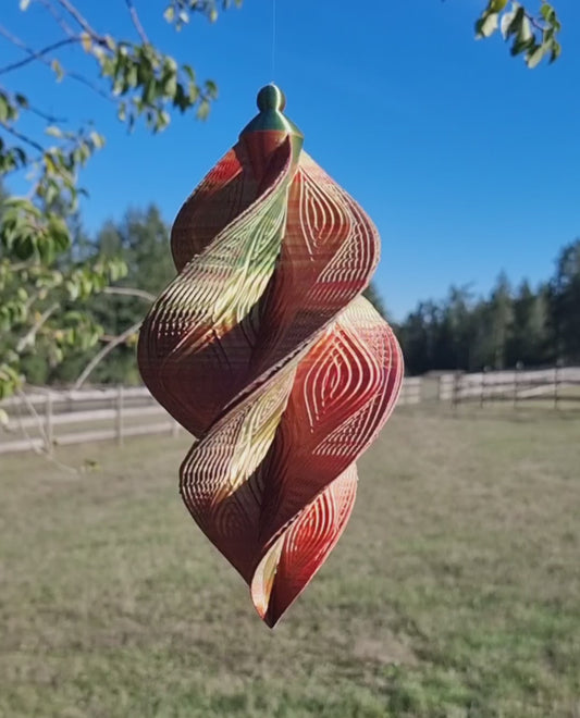 Small - Wave Pattern Spinner - Red Yellow Blue - 17cm/6.7"