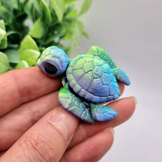 Turtles Small - Cute Articulated Gift - Eco Friendly Kids Toy