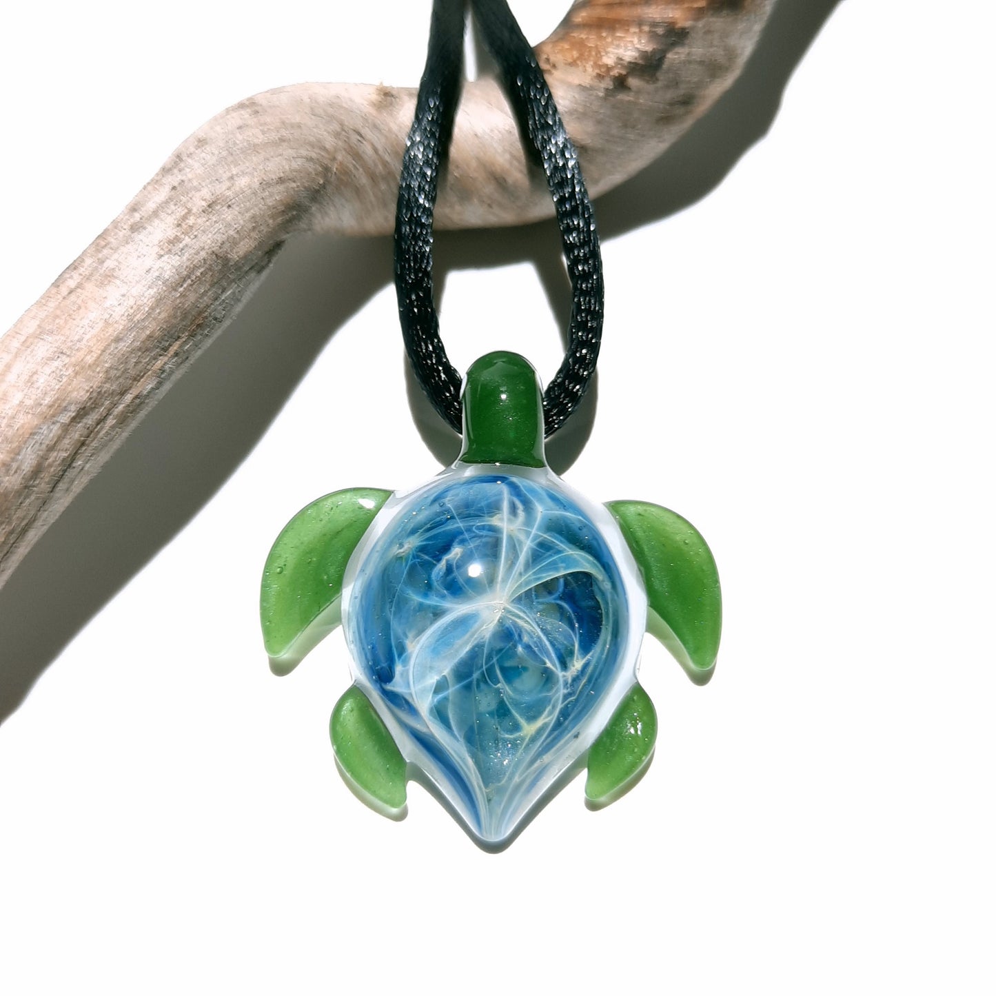 Ultra Small Turtle Pendant - Ocean Star - Sea Turtle - Heady Glass - Handmade Blown Glass Jewelry - Turtle Gift  - Borosilicate - Artwork
