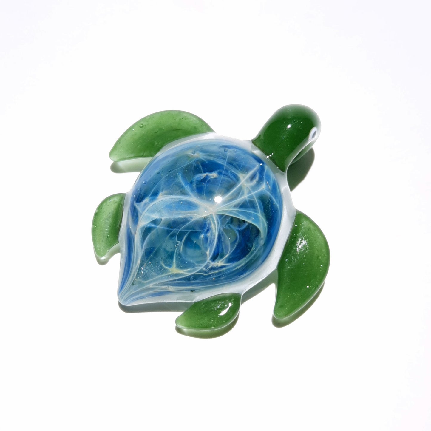 Ultra Small Turtle Pendant - Ocean Star - Sea Turtle - Heady Glass - Handmade Blown Glass Jewelry - Turtle Gift  - Borosilicate - Artwork