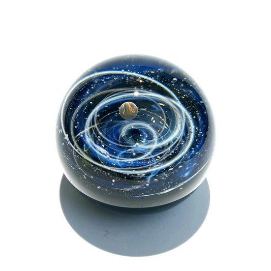 The Newest Galaxy in the Universe - Cosmic Glass Art - Art glass - Opal Planet - Galaxy in Glass - Blown Glass Decor - Unique Space Gift -